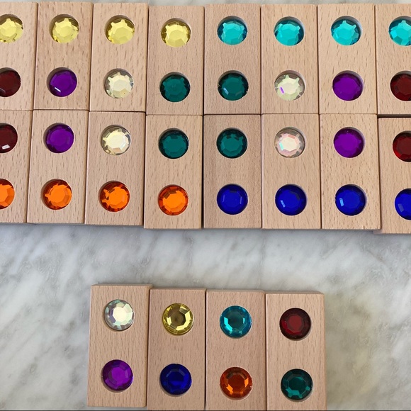 Montessori Building Color Gem Blocks - Picture 16 of 16